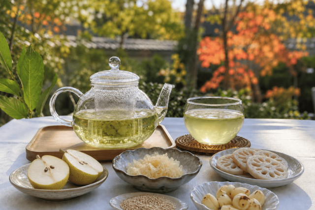 肺を潤す白い食材
