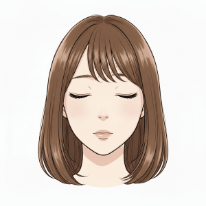 顔面神経麻痺検査法:軽い閉眼