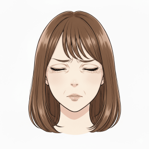 顔面神経麻痺検査法:強い閉眼
