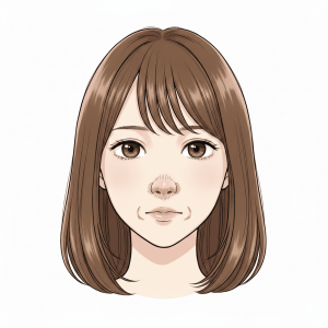 顔面神経麻痺検査法:鼻翼を動かす